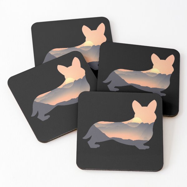 Item preview, Pembroke Welsh Corgi Dog Silhouette Sun Mountain Gift designed and sold by alaechamlal.