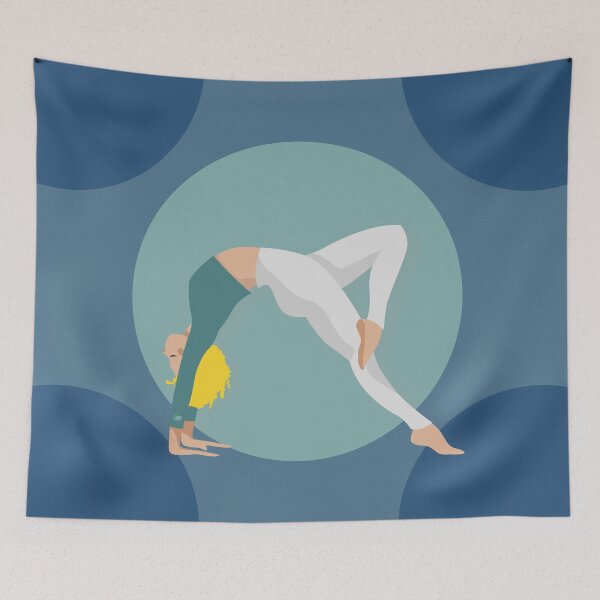 Item preview, Blonde Yoga Pose Girl - Pilates Instructor designed and sold by SoccaTamam.