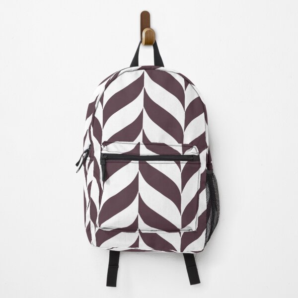 Artikelvorschau, Dark Purple and White Pretty Herringbone Pattern Pairs Sherwin Williams 2022 Popular Color Blackberry SW 7577 entworfen und verkauft von ColorOfTheYears.