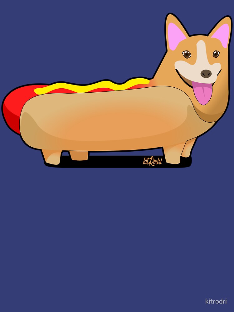 Corgi Hotdog by kitrodri