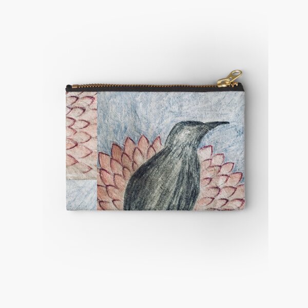 Item preview, Black Bird on a Pink Flower designed and sold by Rebekah Walker.