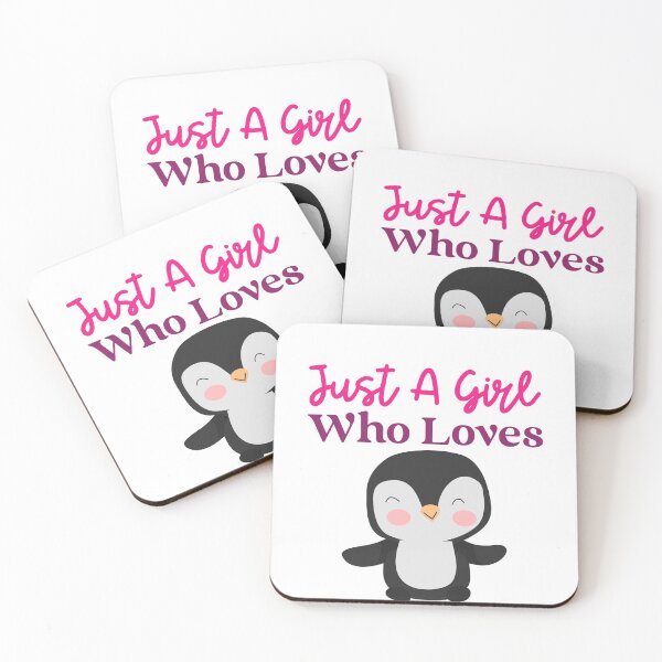 Item preview, Just A Girl Who Loves Penguins designed and sold by ThinkAndReflect.