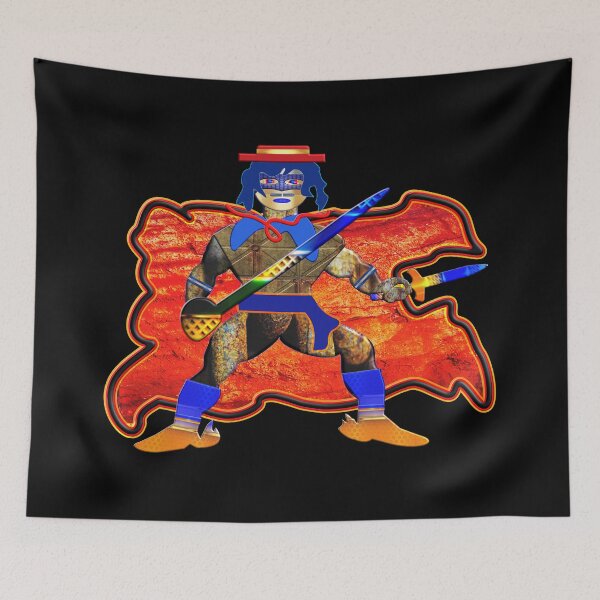 Item preview, THE FURY OF ZORRO - ZORRO THE VIGILANTE - THE MYTH - THE LEGEND TESTED BY FIRE - FEARSOME WARRIOR IN HIS ARMOR - SWORD AND DAGGER IN HAND - CUNNING LIKE THE FOX! designed and sold by Ralek.