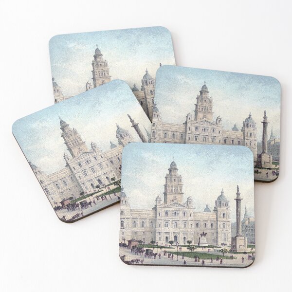 Item preview, Vintage Illustration of Glasgow City Chambers designed and sold by yourscotland.