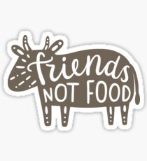 Friends not food! Sticker