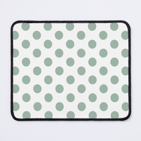 Item preview, Medium MUTED GREEN and WHITE POLKA DOTS designed and sold by RachelMacht.