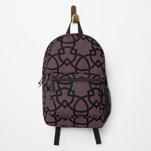 Artikelvorschau, Dark Purple and Black Tessellation Line Pattern 28 Pairs Sherwin Williams 2022 Popular Color Blackberry SW 7577 entworfen und verkauft von ColorOfTheYears.