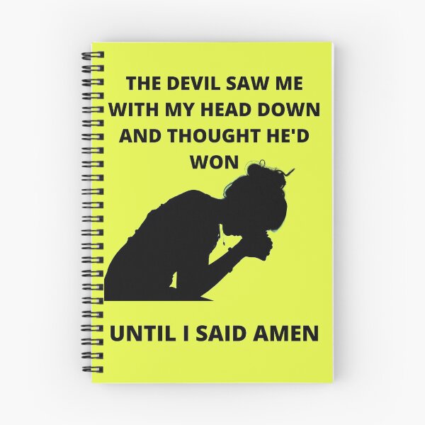 Item preview, THE DEVIL SAW ME WITH MY HEAD DOWN designed and sold by forgodandcountr.