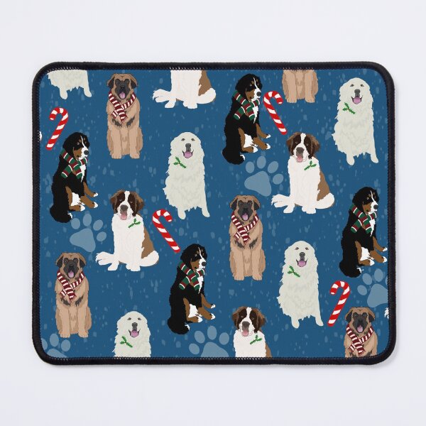 Item preview, Christmas Holiday Mountain Dogs - Blue designed and sold by KantstandyaC.