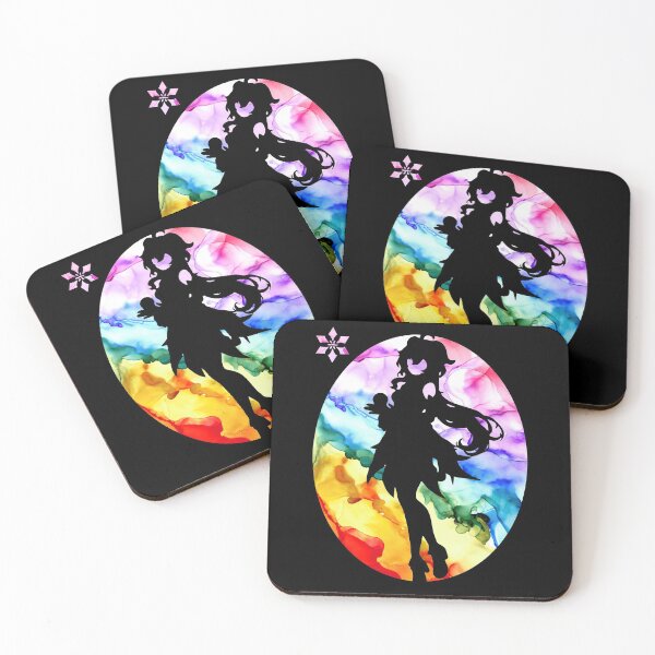 Item preview, Genshin Impact Ganyu Silhouette on Rainbow designed and sold by GingerCatGifts.