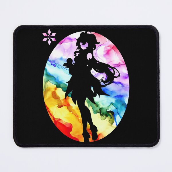 Item preview, Genshin Impact Ganyu Silhouette on Rainbow designed and sold by GingerCatGifts.