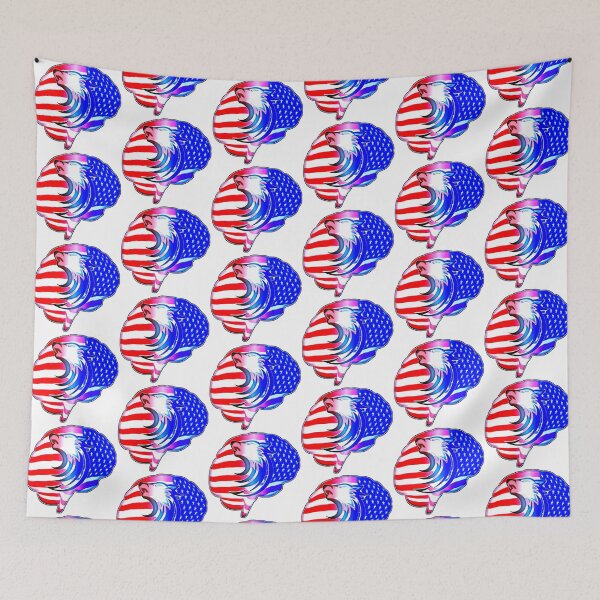 Item preview, Beautiful American Flag With Wolf Design designed and sold by Zareen Sayyed.