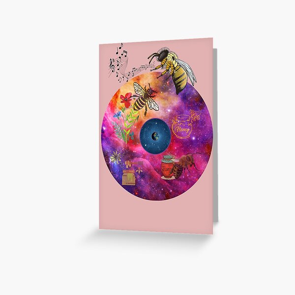 Galactic Honey Bee Greeting Card