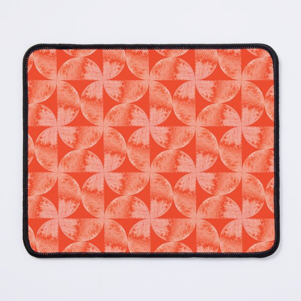 Item preview, Watercolour retro half circle pattern in watermelon red designed and sold by yennyz.