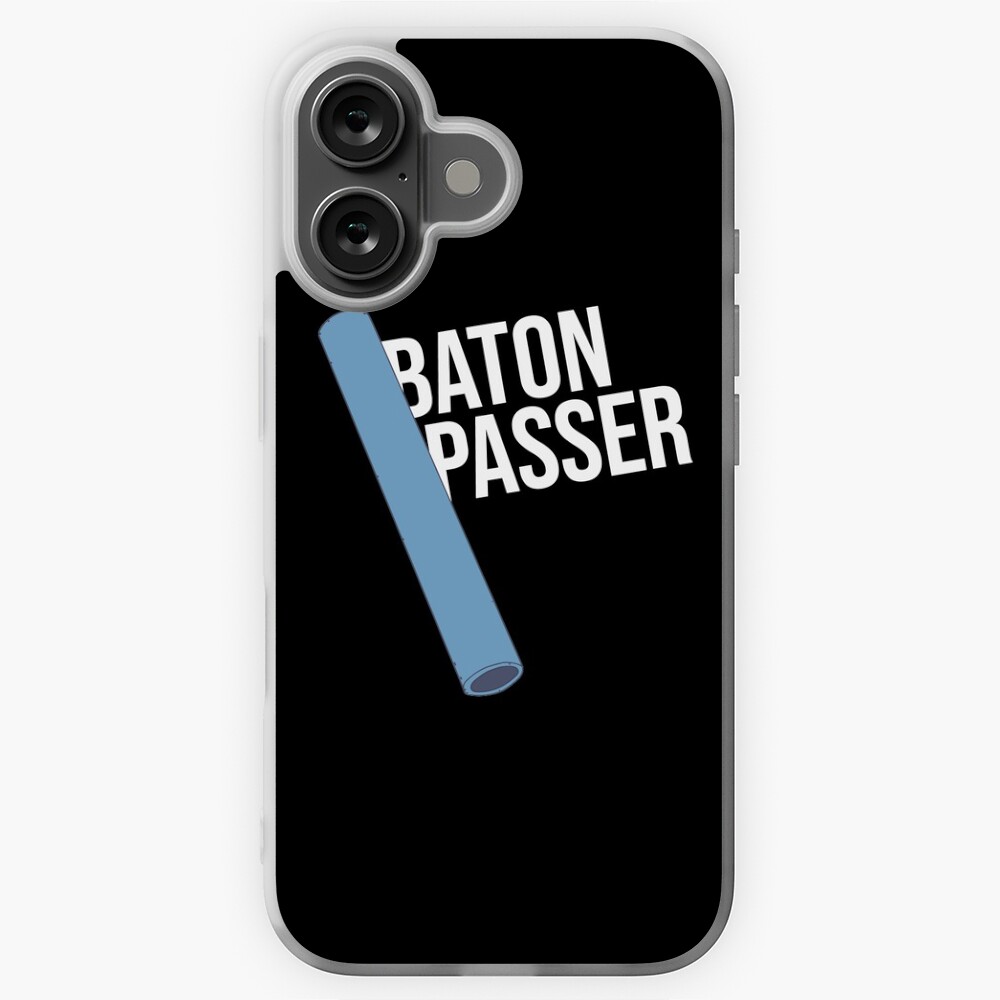 Baton Pass Text - Track and Field - Relay Race Sticker
