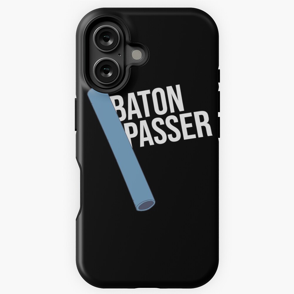 Baton Pass Text - Track and Field - Relay Race Sticker