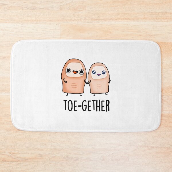 Item preview, Toe-gether Cute Big Toe Puns designed and sold by punnybone.