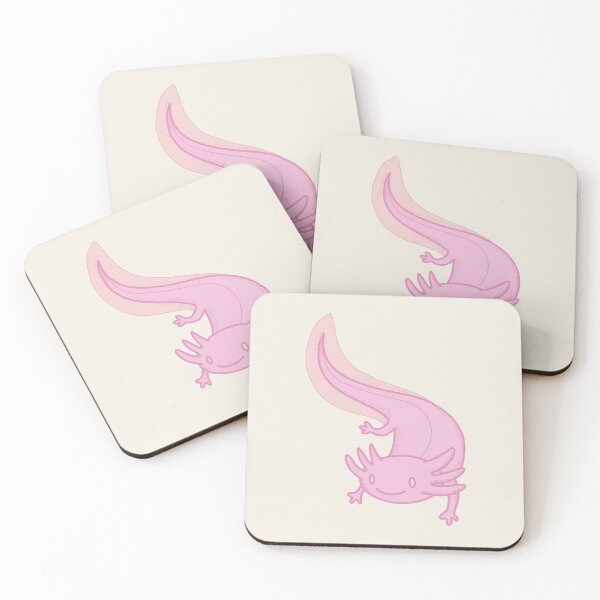 Item preview, Smiling cute baby pink Axolotl designed and sold by MadaFaCose.