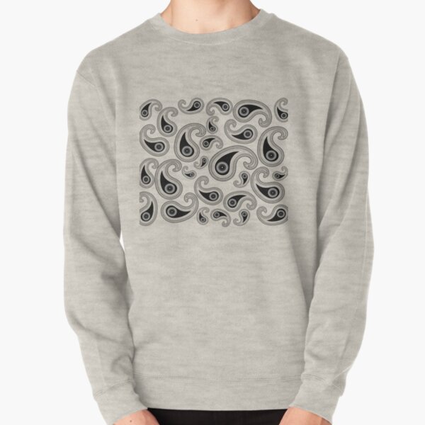 Hoodies Sweatshirt/ Autumn Winter Paisley,Abstract Tribal Seamless Design with Ornamental Elements with Geometric Details,Multicolor Sweatshirt Blanket