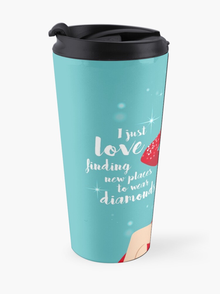 Alternate view of Love finding new places to wear diamonds Travel Coffee Mug