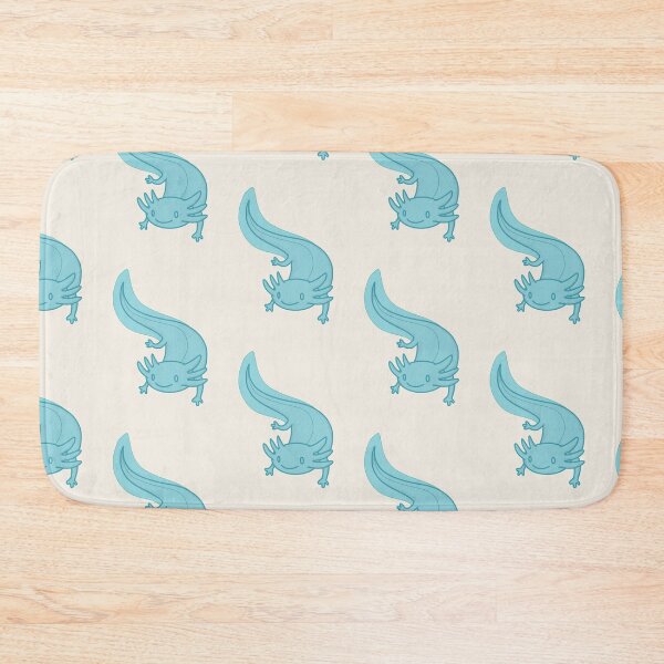 Item preview, Smiling cute aqua blue Axolotl designed and sold by MadaFaCose.