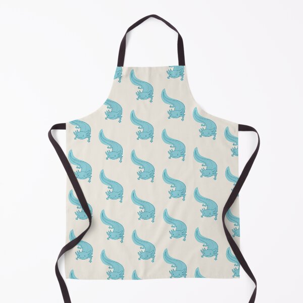 Item preview, Smiling cute aqua blue Axolotl designed and sold by MadaFaCose.