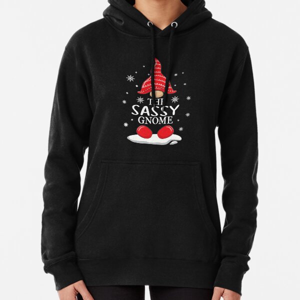 The Sassy Gnome Matching Family Christmas Pajamas Pullover Hoodie