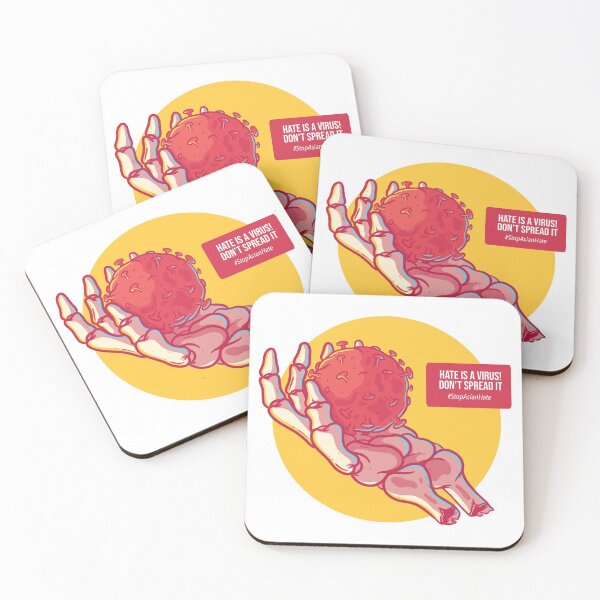 Item preview, Hate Is A Virus Don't Spread It #StopAsianHate designed and sold by StickerbashCo.