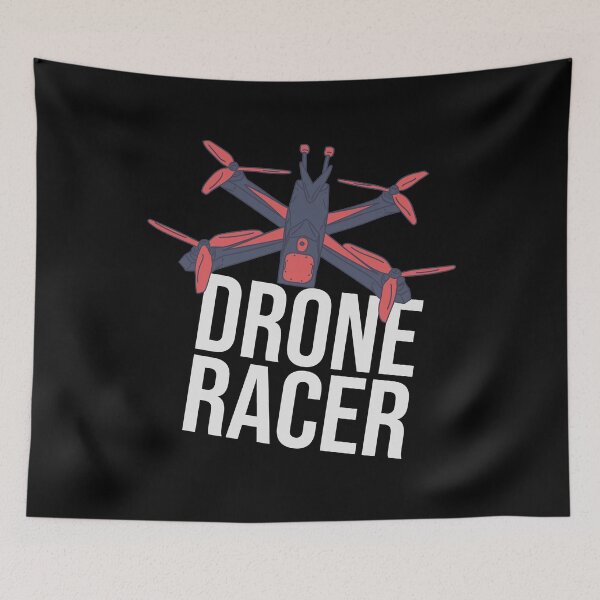 Item preview, Drone Racer Text - Aerial Copter - Radio Controlled designed and sold by DeWinnes.