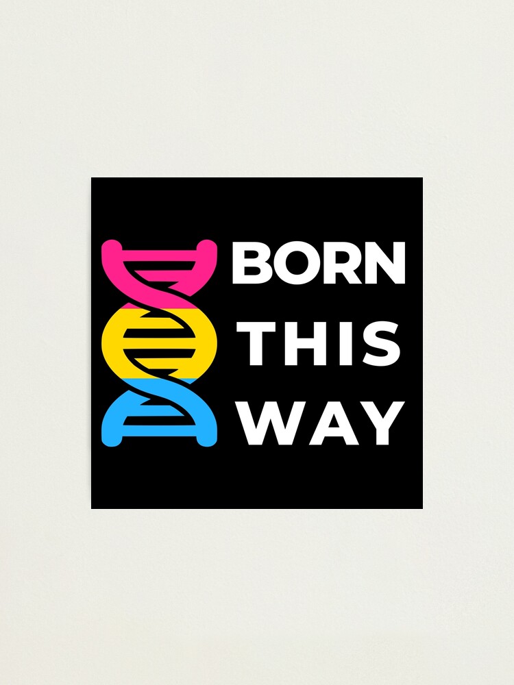 Lámina Fotográfica «born This Way Pansexual Pride Dna Mes Del Orgullo