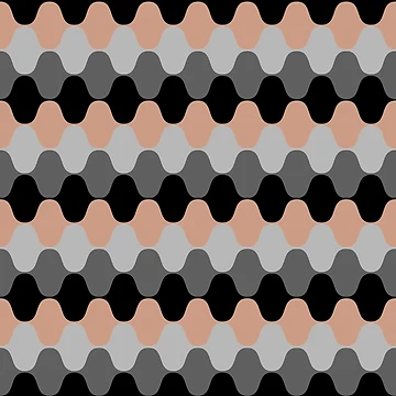 Imagen de la obra Medium Pink Black Gray Retro Wavy Stripe Pattern Pairs 2022 Popular Color Sherwin Williams Rose Tan SW 0069 - Colour Trends de ColorOfTheYears