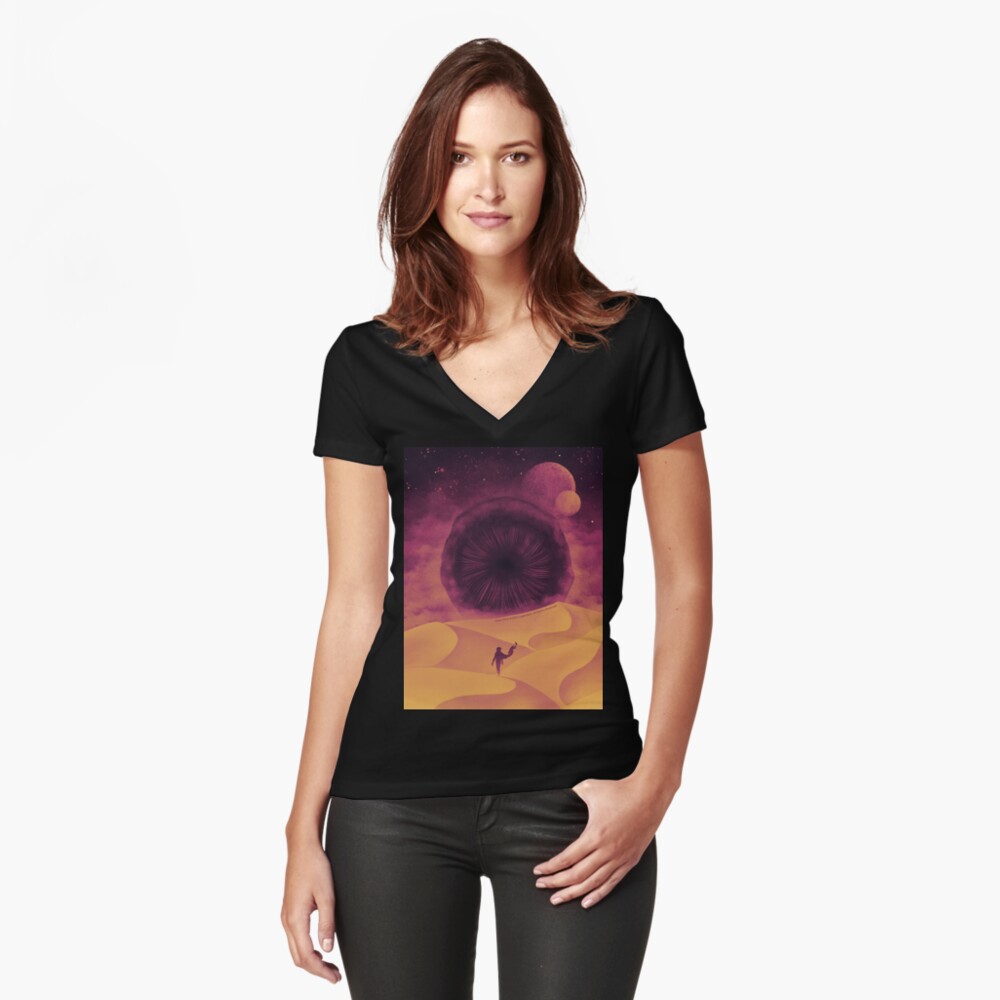 Item preview, Fitted V-Neck T-Shirt designed and sold by DreamArtowrks.