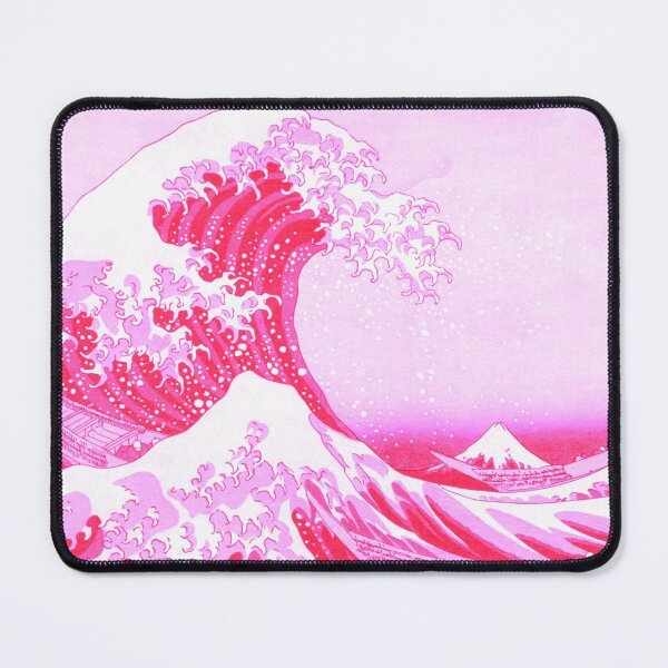 Kanagawa Japanese Art The Great Wave Pink