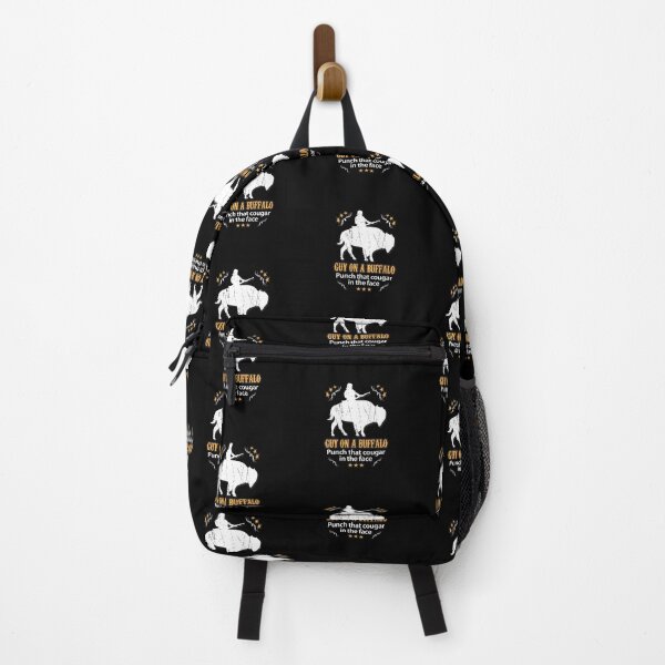 Item preview, Guy on a Buffalo ~ Punch that Cougar in the Face designed and sold by abowlofsoda.