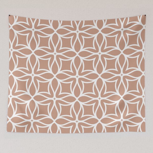 Aperçu de l'œuvre Medium Pink and White Flower Petal Pattern Pairs 2022 Popular Color Sherwin Williams Rose Tan SW 0069 - Colour Trends créée et vendue par ColorOfTheYears.
