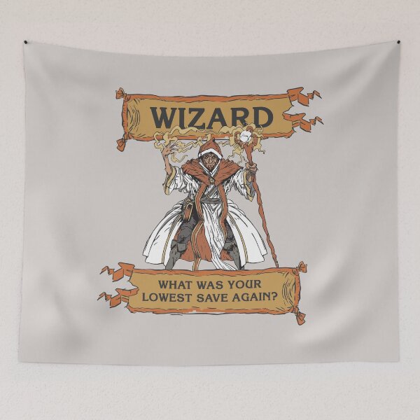 Item preview, Tabletop RPG Wizard - What Was Your Lowest Save Again? designed and sold by DungeonCrawlers.