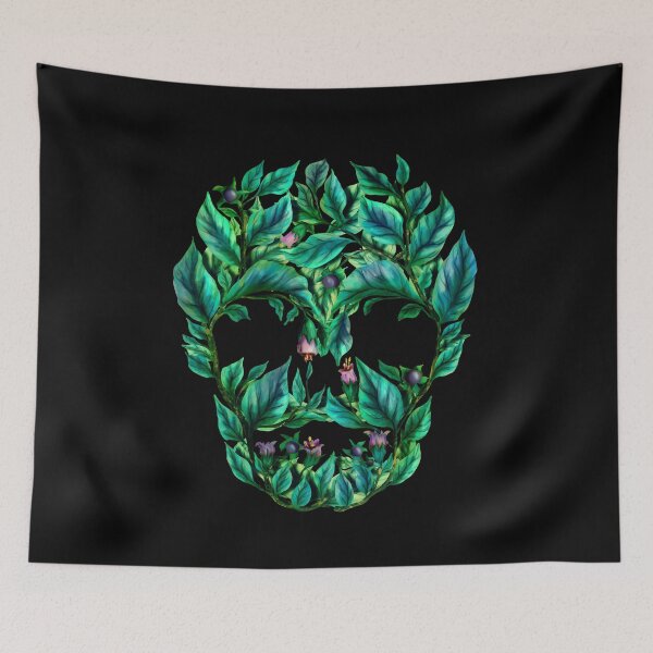Item preview, Belladonna skull . Deadly nightshade. Magical herbs  designed and sold by Sitenkovamary.