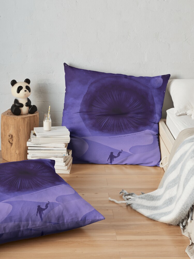 Alternate view of The Great Shai-Hulud, Purple Moons Floor Pillow