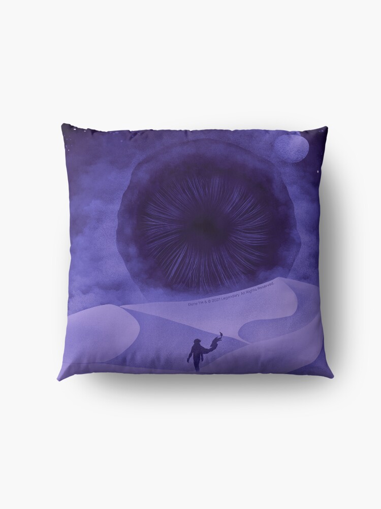 Alternate view of The Great Shai-Hulud, Purple Moons Floor Pillow