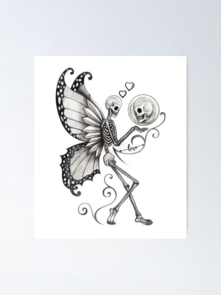 Skull Fairy Day Dead Hand Pencil Stock Illustration 279421007 | Shutterstock