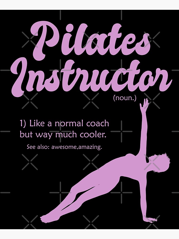 Pilates Instructor Definition - Woman Sihlouette 2 Poster for Sale by  SoccaTamam