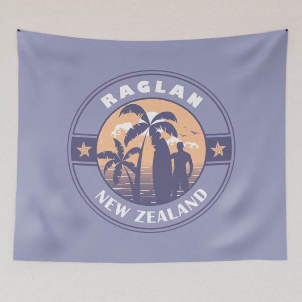 Item preview, Raglan Waikato New Zealand Summer Surf Design designed and sold by CynthiaGraphics.