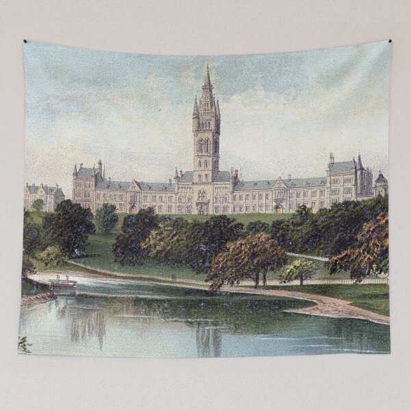 Item preview, Vintage Illustration of Glasgow University designed and sold by yourscotland.