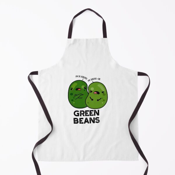Item preview, Green Beans Cute Jealous Bean Puns designed and sold by punnybone.