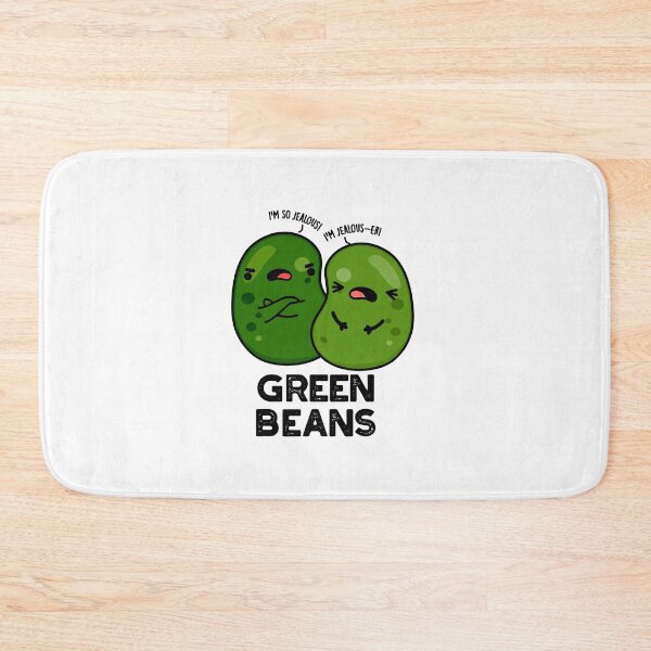 Item preview, Green Beans Cute Jealous Bean Puns designed and sold by punnybone.