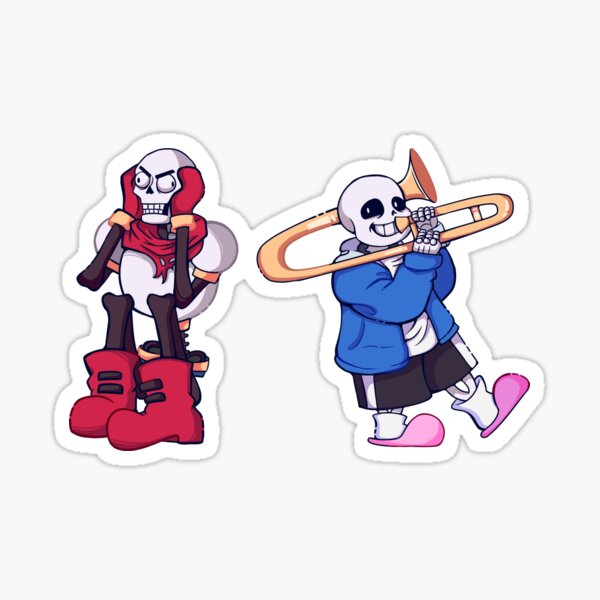  Undertale - Sans and Papyrus Sticker Bumper Sticker