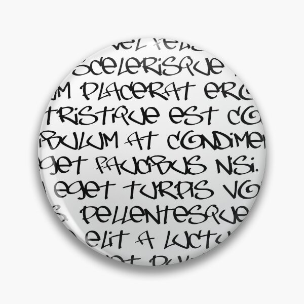 Item preview, Lorem Ipsum Black on White Graffiti.  designed and sold by Point-Of-DD.