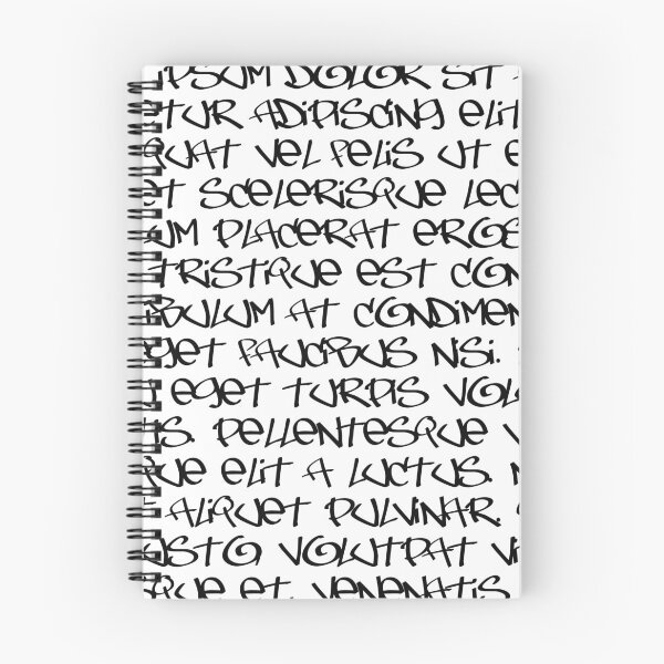 Item preview, Lorem Ipsum Black on White Graffiti.  designed and sold by Point-Of-DD.