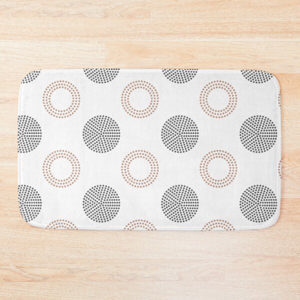 Item preview, Medium Pink Gray White Circle Polka Dot Pattern Pairs 2022 Popular Color Sherwin Williams Rose Tan SW 0069 - Colour Trends designed and sold by ColorOfTheYears.