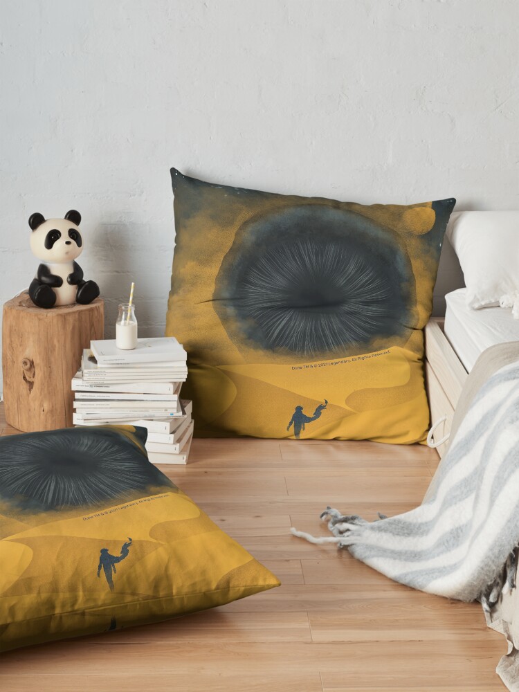 Alternate view of The Great Shai-Hulud, Yellow Sand Floor Pillow